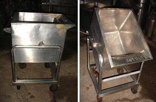 Carrinho Em Aço Inox/grau Sanitário