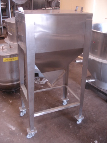 Silo em aço inox 304, 150 litros