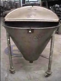 Funil Alimentador Em Aço Inox