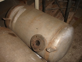 Tanque Pulmão em aço inox, 170 litros