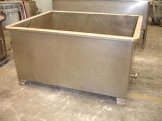 Caixa em aço inox, 1.000 litros