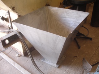 Funil em aço inox
