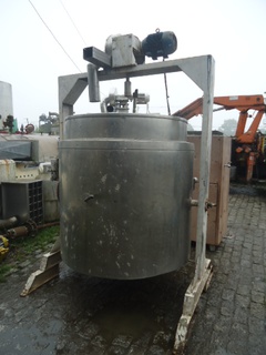 Tanque Misturador em aço inox, 1.800 litros