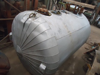 Tanque horizontal vitrificado, 1.000 galões