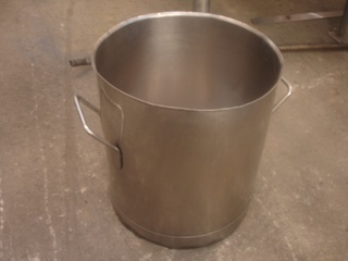 Tacho em aço inox, 30 litros