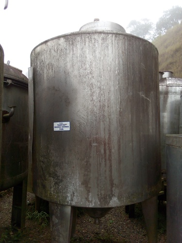 Tanque em aço inox, 2.000 Ltrs
