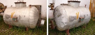 Tanque em aço carbono, 1.500 litros