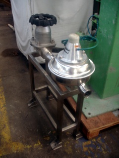 Bomba Pneumática de membrana em aço inox