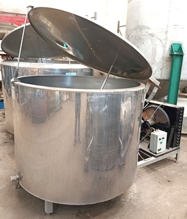 Tanque misturador refrigerado, em aço inox, 1.500 litros