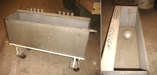 Caixa em Aço Inox, 147 litros
