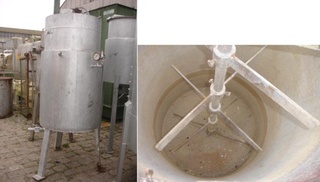 Tanque Misturador Em Aço Carbono/ Cap. 646 Ltrs