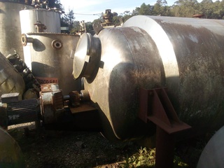 Misturador Horizontal em aço inox, 5.000 litros