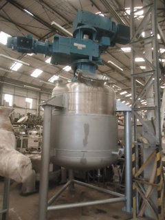 Reator em aço inox 316, 3.500 litros