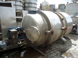 Misturador horizontal em aço inox 304, 5.000 litros