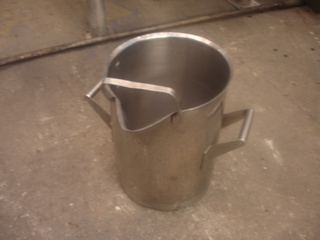 Tacho em aço inox, 10 litros