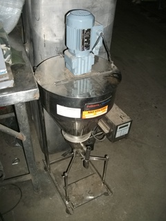 Dosador de pó em aço inox
