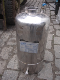 Tanque em aço inox, 20 litros