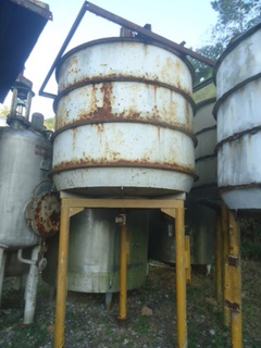 Tanque misturador em aço carbono, 5.000 litros