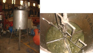 Tanque Misturador Em Aço Carbono/ Cap. 620 Ltrs