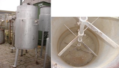 Tanque Misturador Em Aço Carbono/ Cap. 646 Ltrs