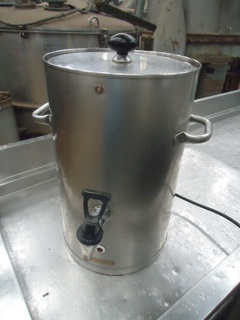 Cafeteira elétrica em aço inox, 10 litros