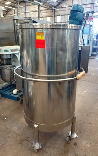 Tanque em aço inox 304 com misturador, 500 litros
