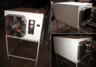 Auto Clave Horizontal em aço inox, 54 litros