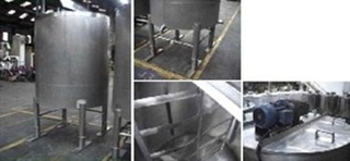Tanque Misturador Em Aço Inox/ Cap. 2.100 Ltrs