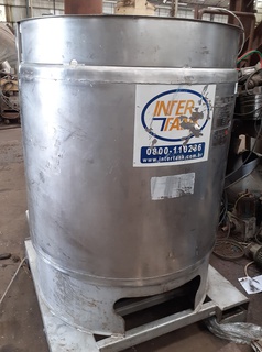 Container em aço inox 304, 1.000 litros