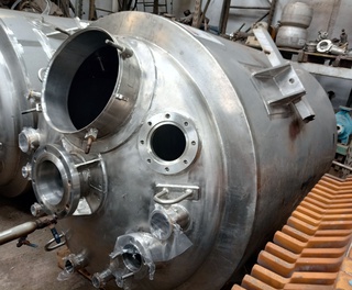 Reator em aço inox 316, 2.500 litros
