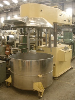 Batedeira Planetária em aço inox, 1.000 litros
