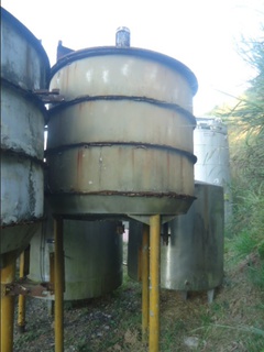 Tanque misturador em aço carbono, 5.000 litros