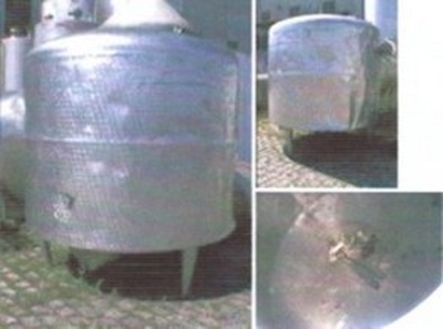 Tanque em aço inox, 5.500 Ltrs