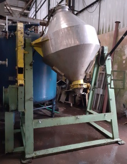 Misturador Duplo Cone em aço inox, 1.000 litros