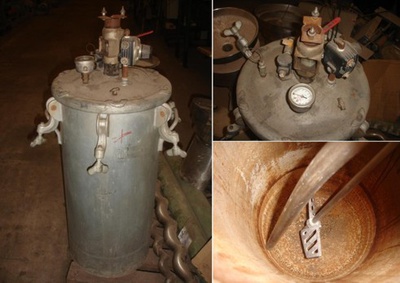 Tanque Misturador Em Aço Carbono/ Cap. 67 Ltrs