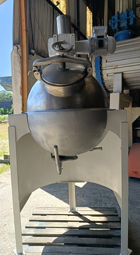 TACHO COZINHADOR EM AÇO INOX ENCAMISADO, CAPACIDADE 160 LTS