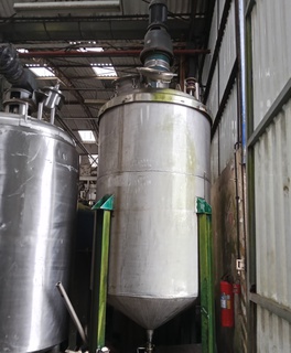 Tanque Misturador em aço inox, cap total 6.000 lts