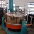 Centrifuga de cesto em aço inox 316, sist. de desc. contínua